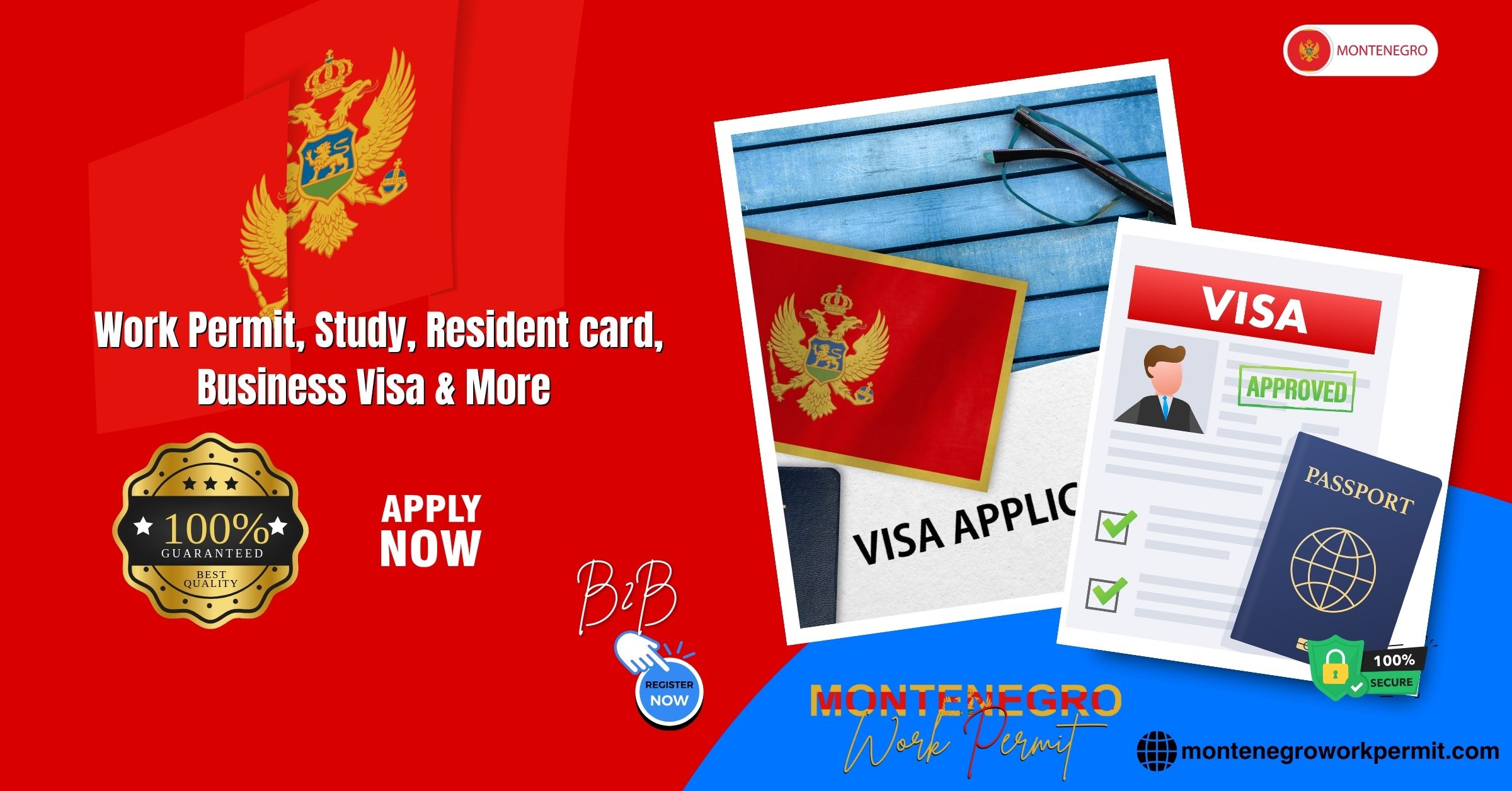 Montenegro Work Permit Visa & Business Resident Visa Requirements for Barbadian Citizens