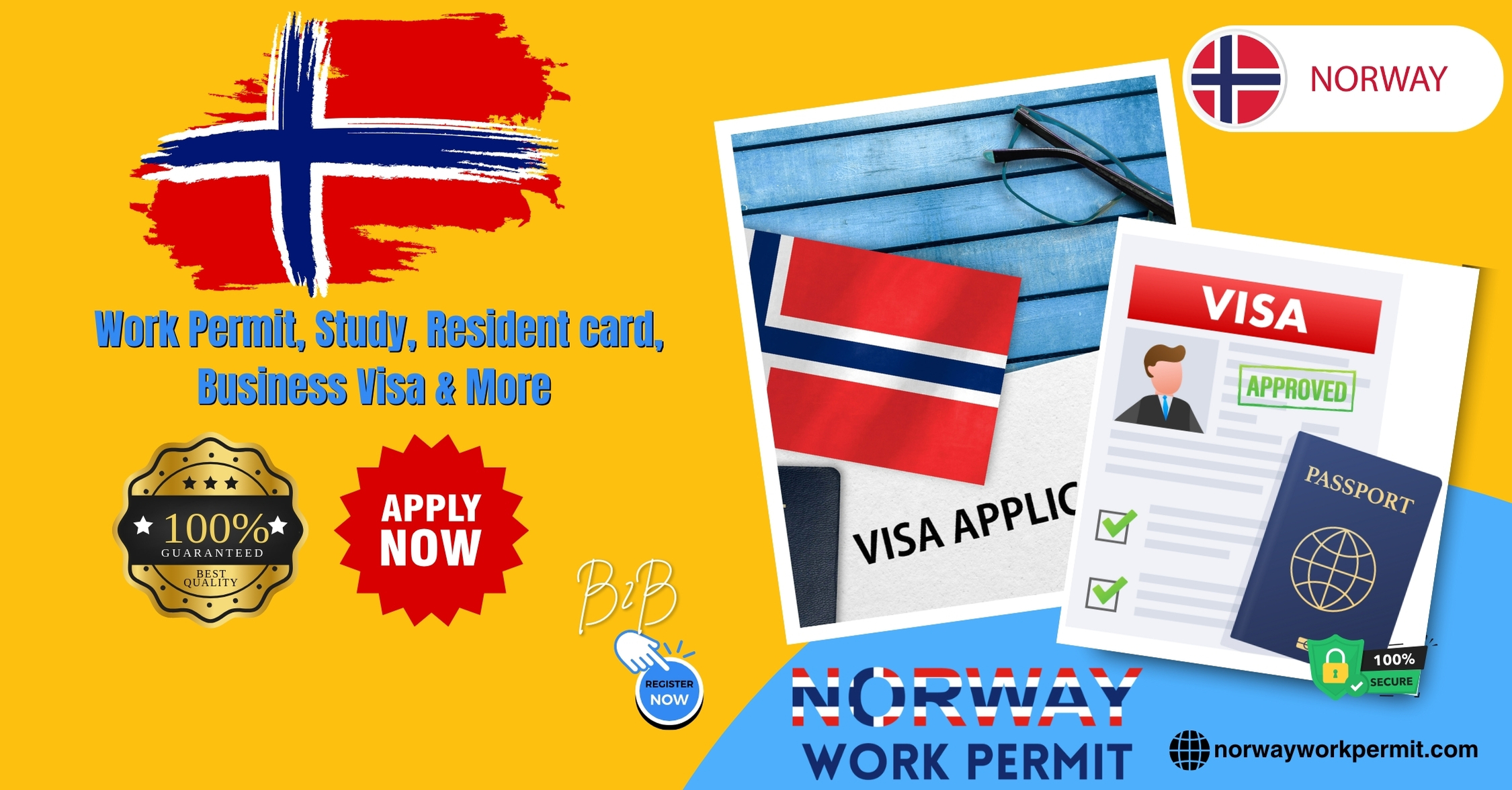 Norway Work Permit Visa and Business Resident Visa Requirements for Armenian Citizens